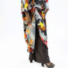 Aigbe drape & Wide-leg trousers